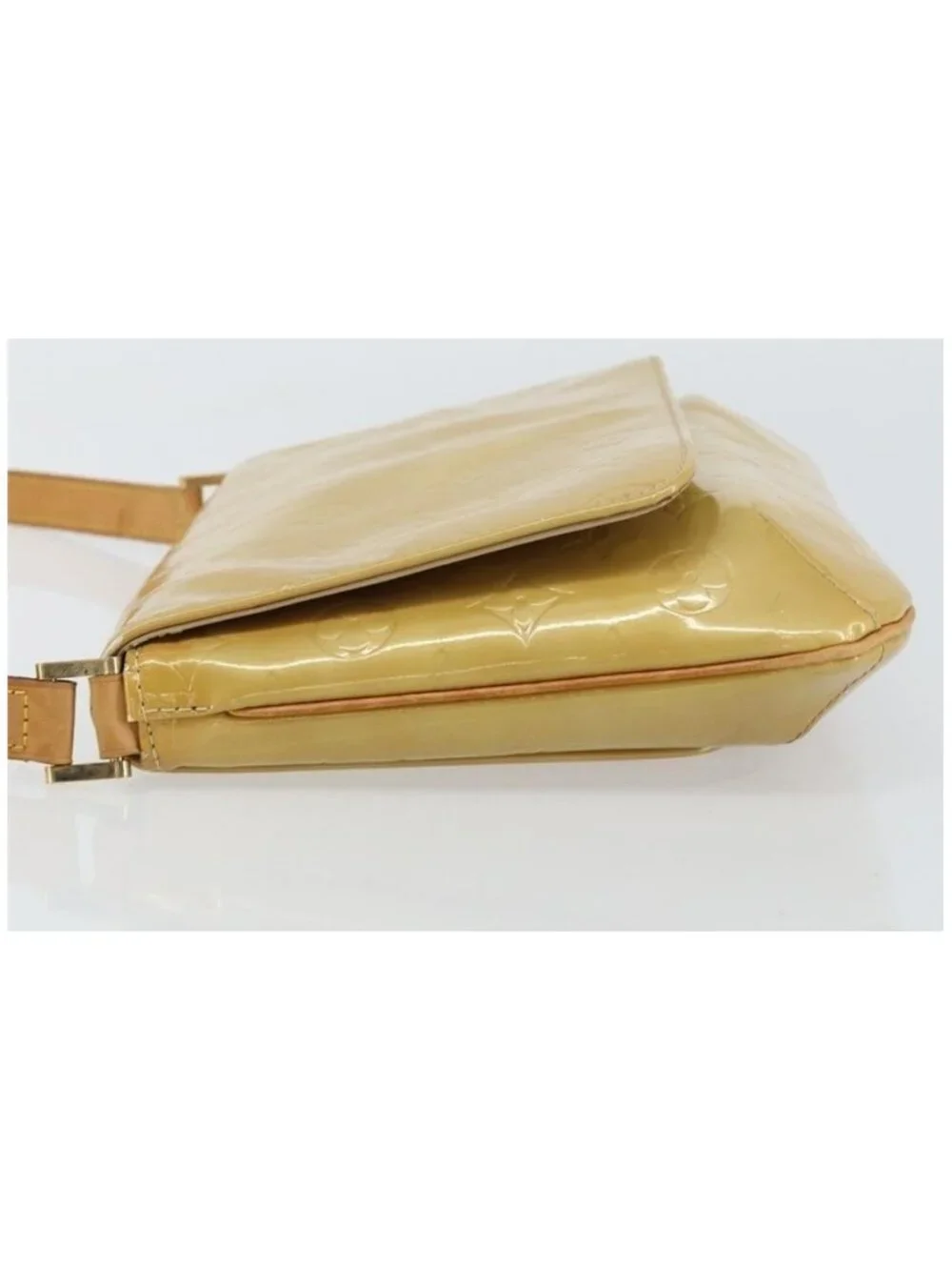 Authentic LOUIS VUITTON Monogram Vernis Thompson Street Bag Beige M91301 LV